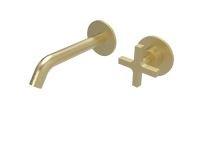 Two-hole progressive concealed washbasin mixer - external part with waste valve (without spout) Cruz, image 2