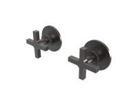 Two-way concealed thermostatic bathtub/shower mixer - external part Cruz, imagen 2