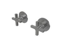 Two-way concealed thermostatic bathtub/shower mixer - external part Cruz, imagen 3