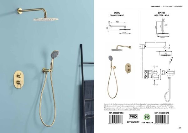 Grifo Soul Y Spirit Oro Cepillado